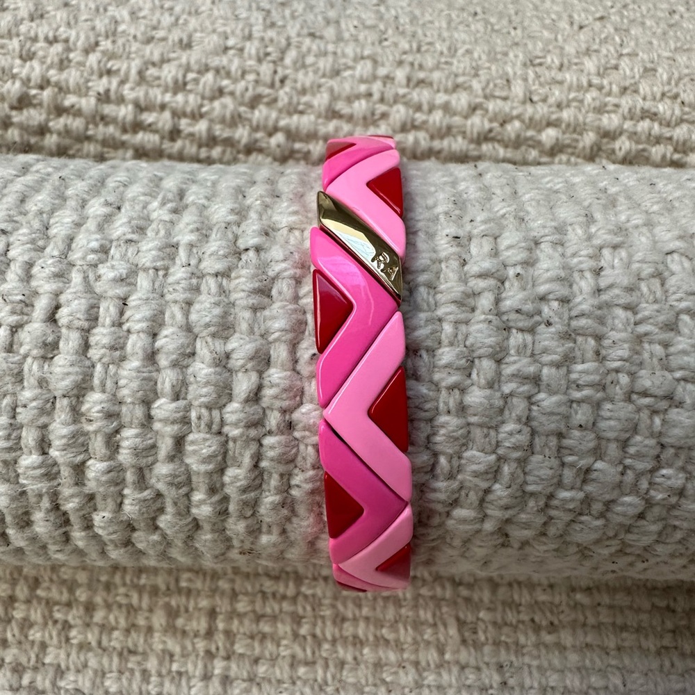 Roxanne Assoulin bracelet- pink chevron
